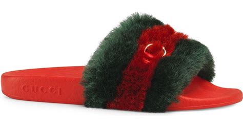 his and her gucci slides|fluffy gucci slides.